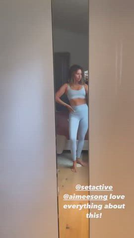 ashley tisdale cleavage spandex clip