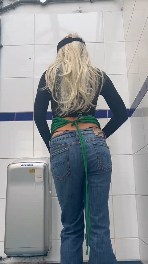 ass coworker public work worker clip