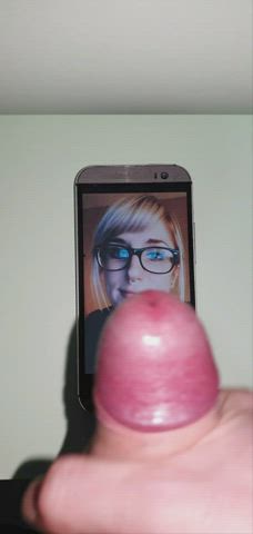 amateur babecock cum cumshot cute glasses homemade tribute clip