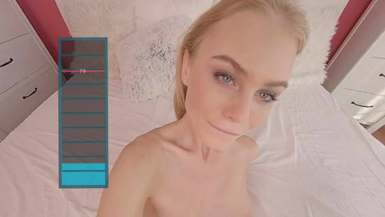 Blonde POV VR clip