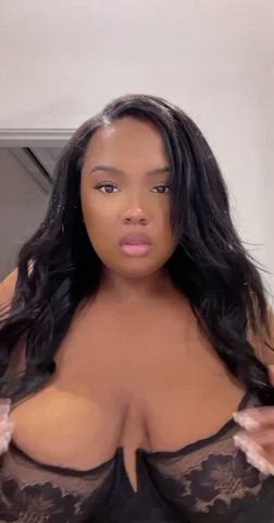 bbw boobs ebony clip