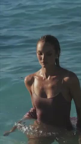 Beach Model Swimsuit clip