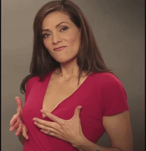 brunette cleavage groping clip