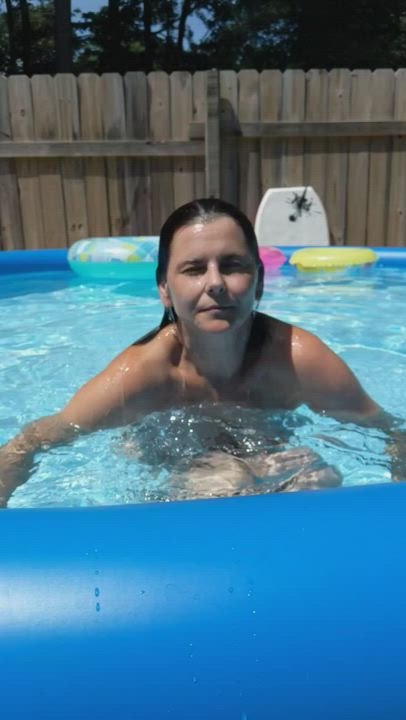 Mom's naked in the pool again 38f.