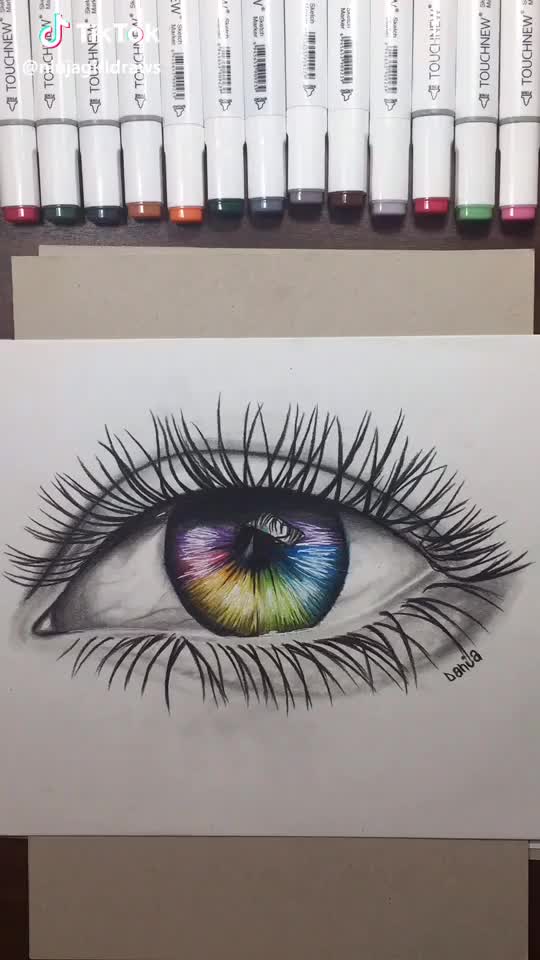 Eye drawings ? Which one ? I feel mentally down so no live or new drawing 2night