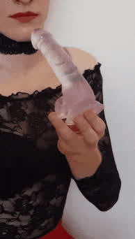Practicing so I can take your cock like a good sissy. Does anyone want to cum in
