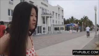 18 years old busty asian public beach fingering