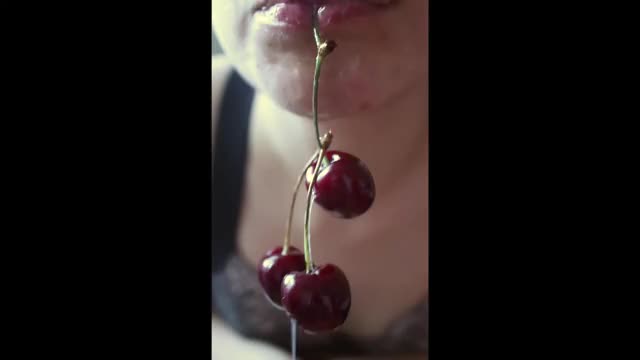 cherry spitting
