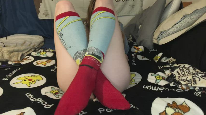 clit rubbing fingering hairy pussy knee high socks moaning onlyfans summerfawn clip