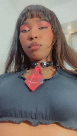 ebony model non-nude pretty sensual webcam clip