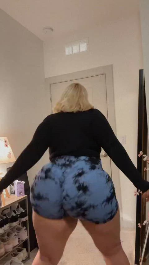 ass bbw big ass booty pawg shorts thick twerking clip