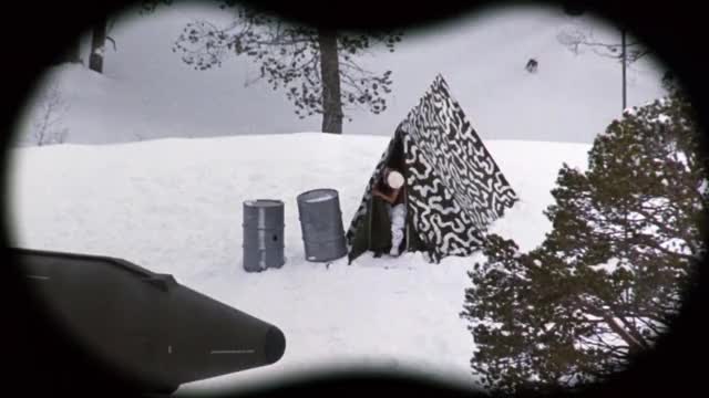 Vanessa Angel - Spies Like Us (1985) - in bra, coming out of tent (full sequence)