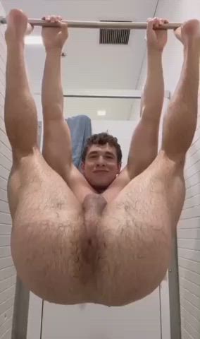 You walk into the shower to see a hairy ass like this what are you doing 😏