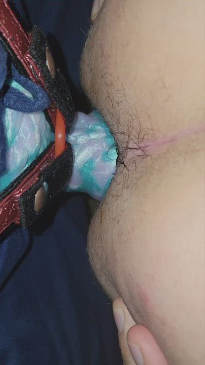 M/M Apollo pegging session with gape (hope this is OK posting here this is first