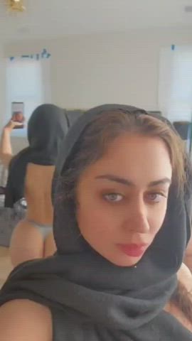 Ass Clapping Big Ass Hijab Tits Twerking clip
