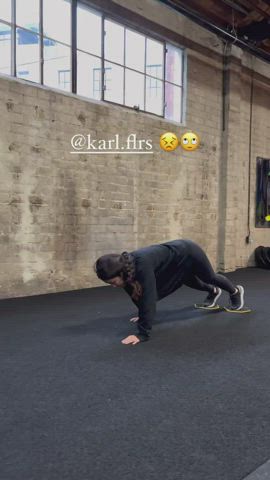 ass bending over cute leggings workout clip