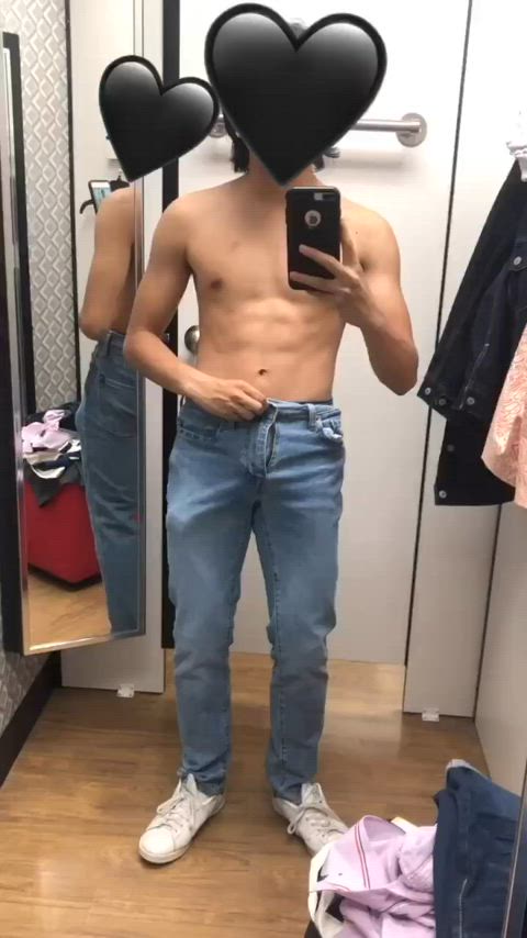 Having a some fun in a change room
