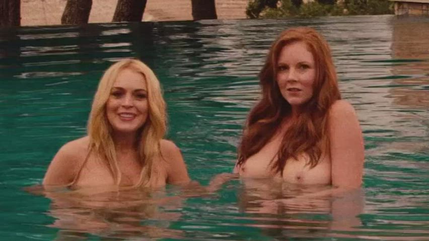 babe celebrity female lindsay lohan nudity clip