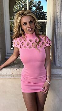 Britney in Pink Dress