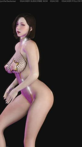 AMWF Big Tits Dancing JAV Korean Sex Doll Tease Twerking Porn GIF by sackeree