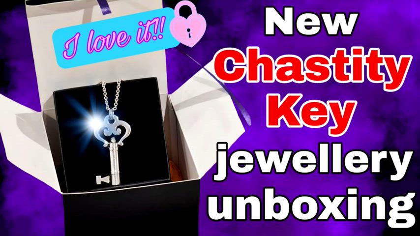 Unboxing my new chastity key - from Chastity Shop! I love it!!!