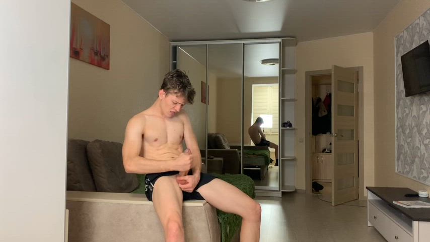 big dick cumshot cute handjob masturbating monster cock onlyfans student teen twink