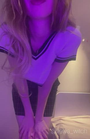 babe blonde boobs cute petite teen tiktok clip