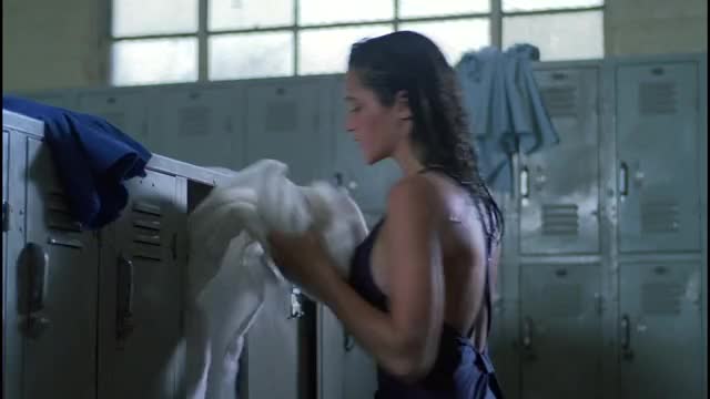 Charlie Spradling - Mirror, Mirror (1990) - full locker room / showering sequence,