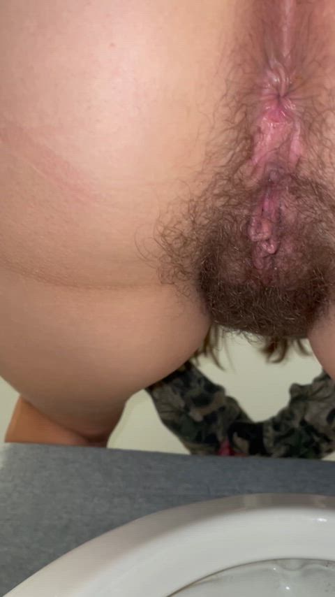fansly hairy hairy armpits hairy ass hairy pussy milf pee peeing clip