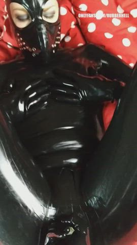 catsuit condom fingering latex latex gloves orgasm pussy rubber clip