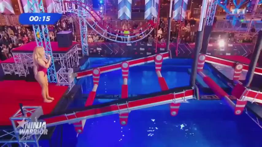 Camslut on Ninja Warrior