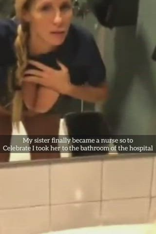 Sister finally became a nurse