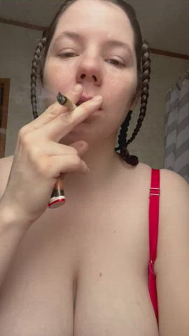 Lets smoke and then you can suck my tits ;)