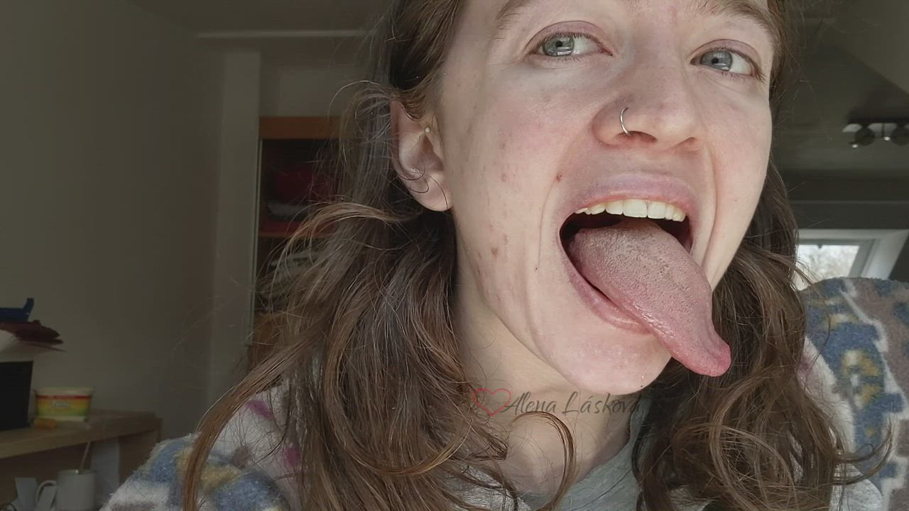 I get the hiccups often so I film them... Here's some of my long tongue and hiccups