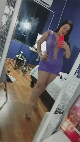 chubby dress latina long hair milf model mom pretty tits clip