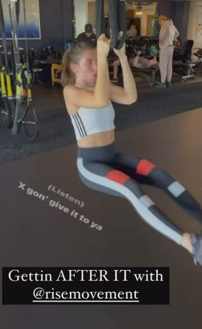 Alison Brie Celebrity Workout clip