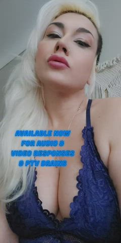 blonde cleavage femdom findom goddess loyalfans milf mistress onlyfans clip