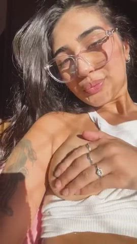boobs latina tits tanlines clip