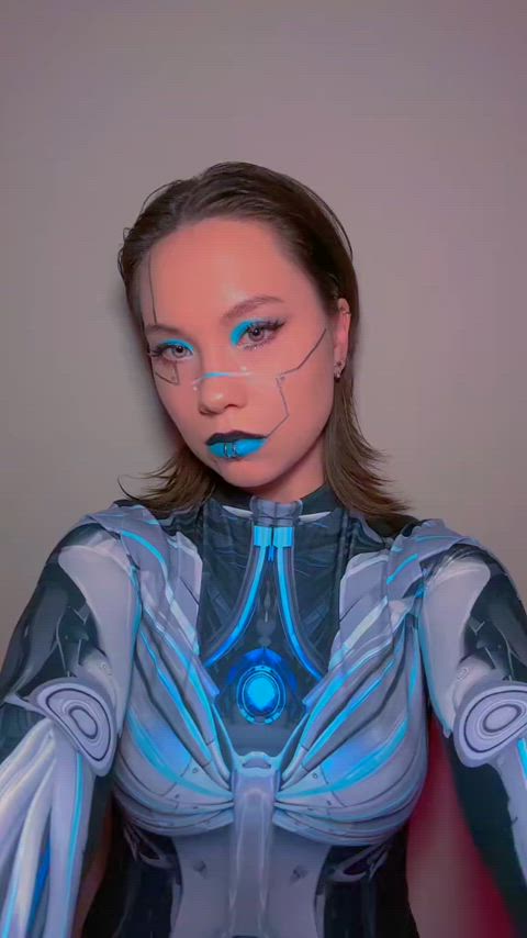asian cosplay robot clip