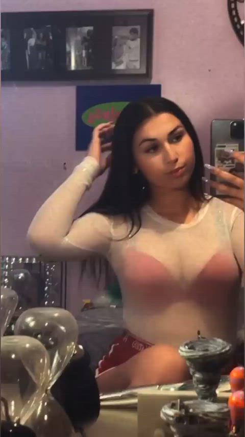amateur babe boobs bra lingerie teen clip