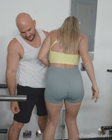 Joslyn Jane's gym session with JMac