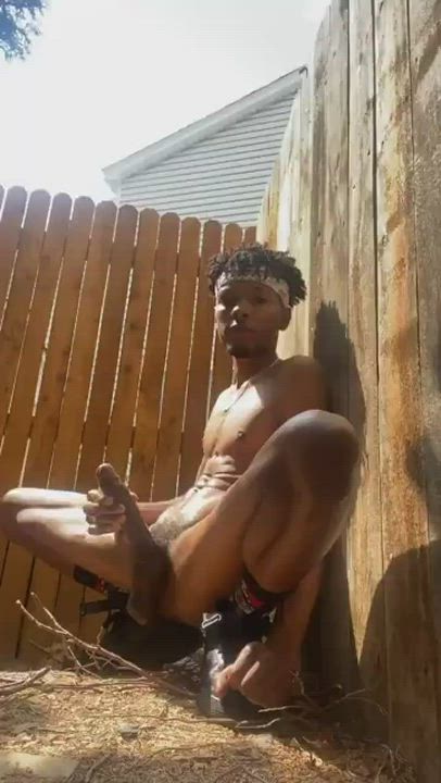 Big Dick Cumshot Outdoor clip