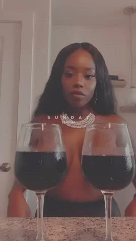 big tits curvy ebony hourglass pretty worship clip