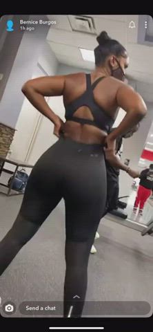 bubble butt ebony leggings non-nude clip