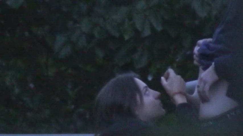 amateur blowjob hidden cam outdoor voyeur clip