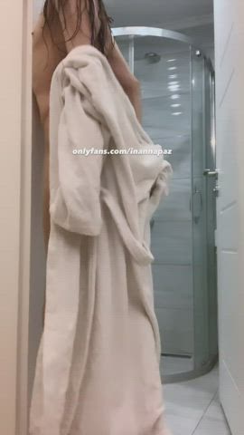Crossdressing OnlyFans Robe Shower Sissy Trans clip