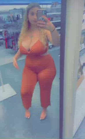 BBW Blonde Chubby Huge Tits Thick Thighs clip