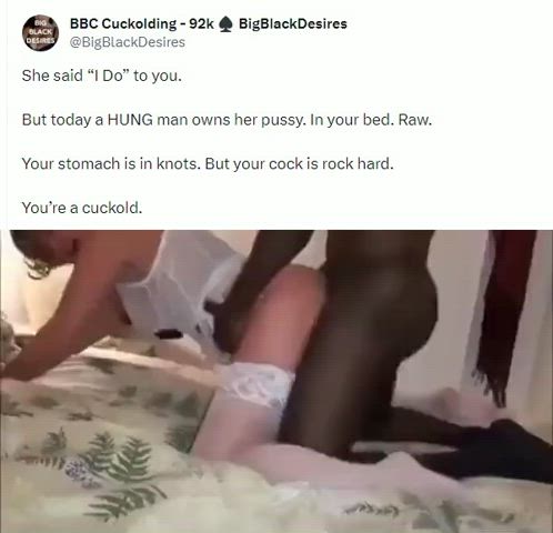 amateur bbc bride caption cheating cuckold doggystyle humiliation interracial clip
