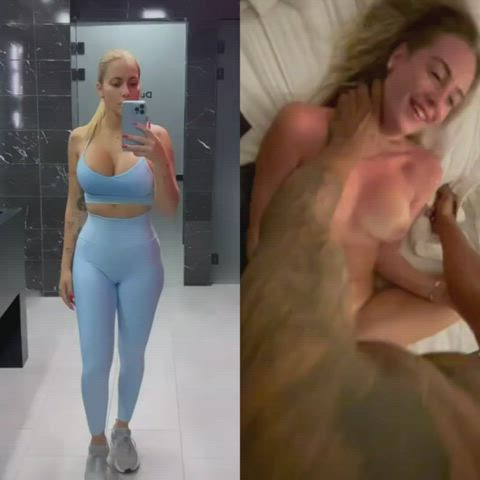 babecock blonde breeding fitness missionary clip