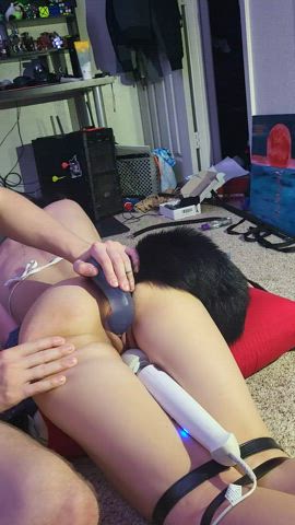 Tied up and played with, a vibrator forced between my legs... AND LIVE STREAMS!